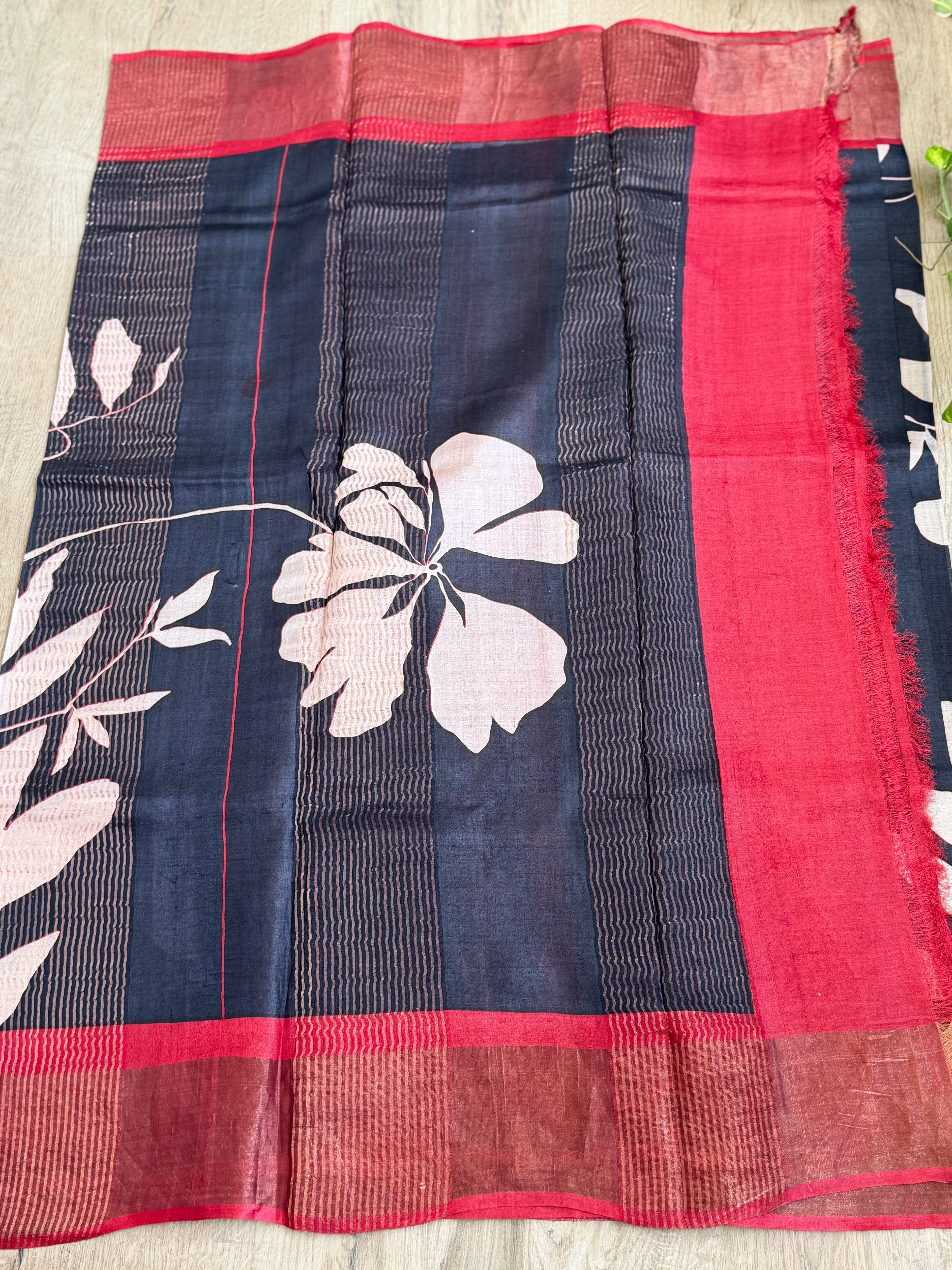 Pure Tussar Silk Saree