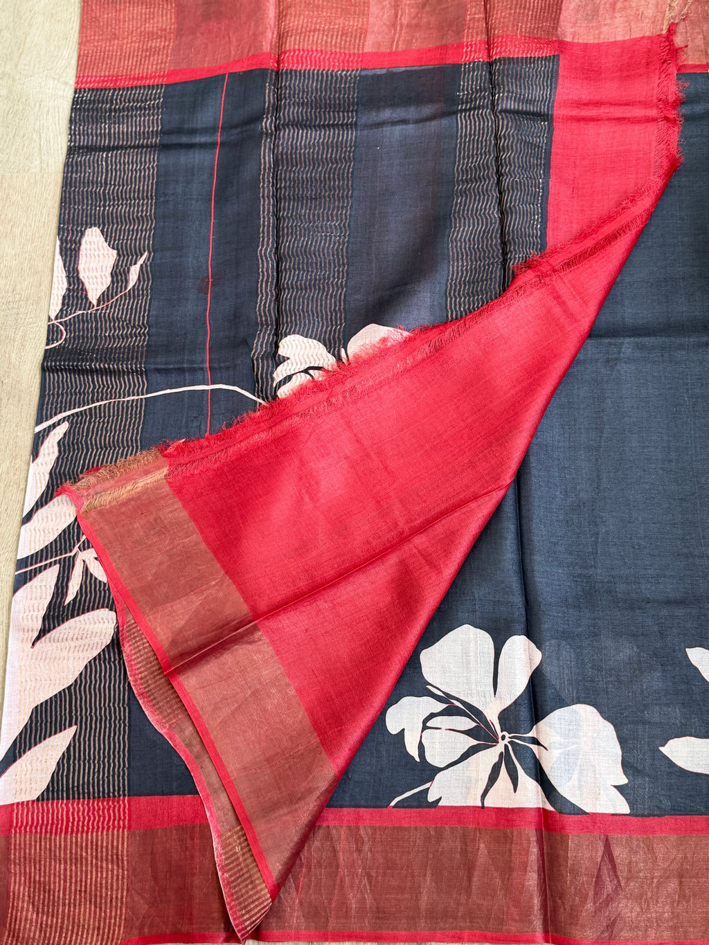 Pure Tussar Silk Saree