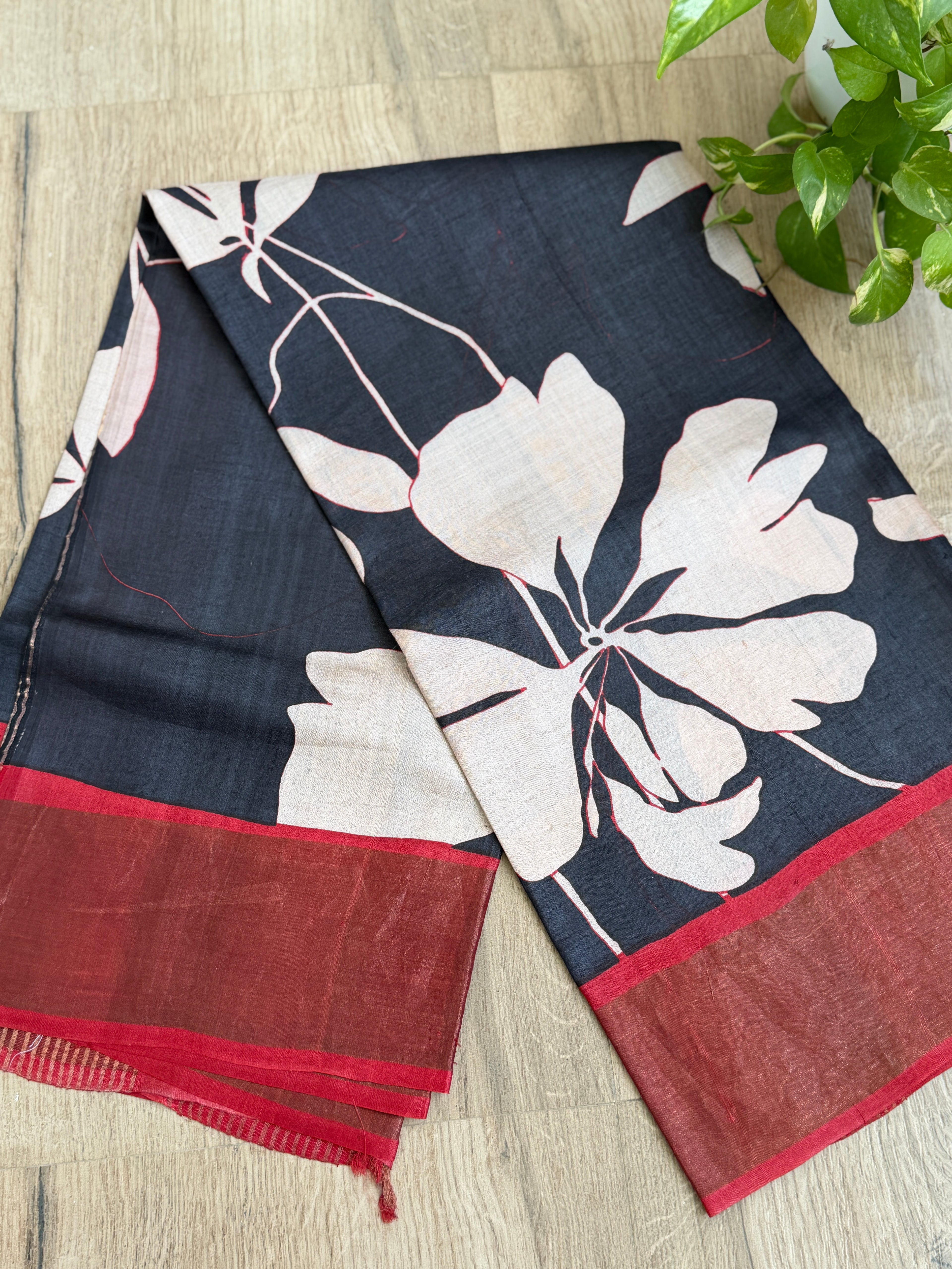 Pure Tussar Silk Saree